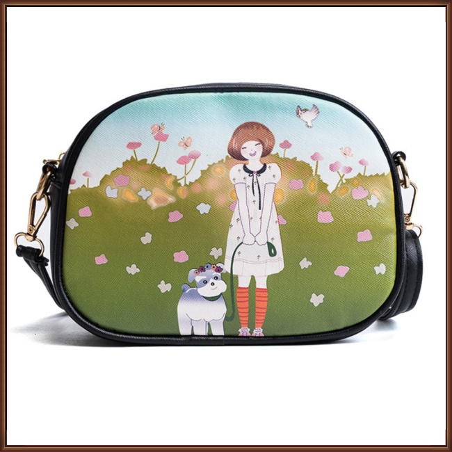 Túi Đeo Vai Mini Siêu Nhẹ In Họa Tiết Thời Trang Cho Nữ