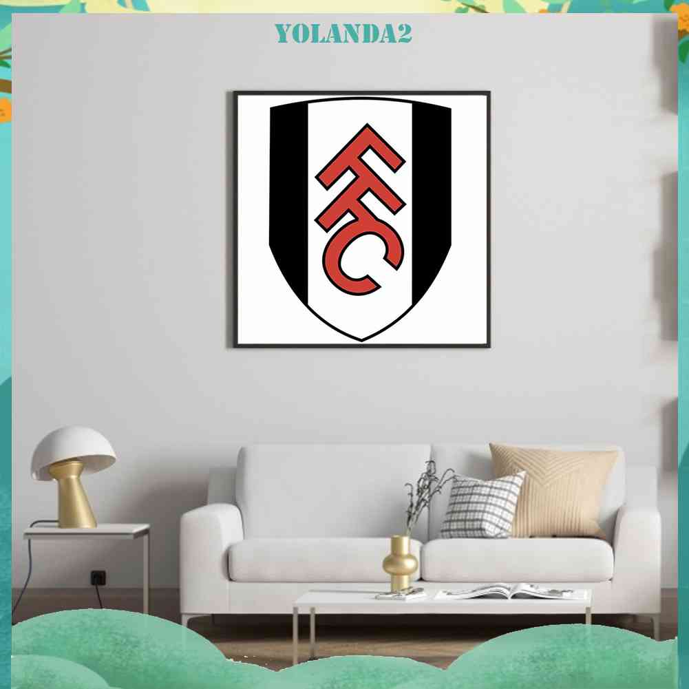 Tranh Đính Đá Kim Cương Toàn Bộ 5D DIY Hình Fulham Fc Bộ Dụng Cụ Trang Trí Nhà Cửa Nghệ Thuật