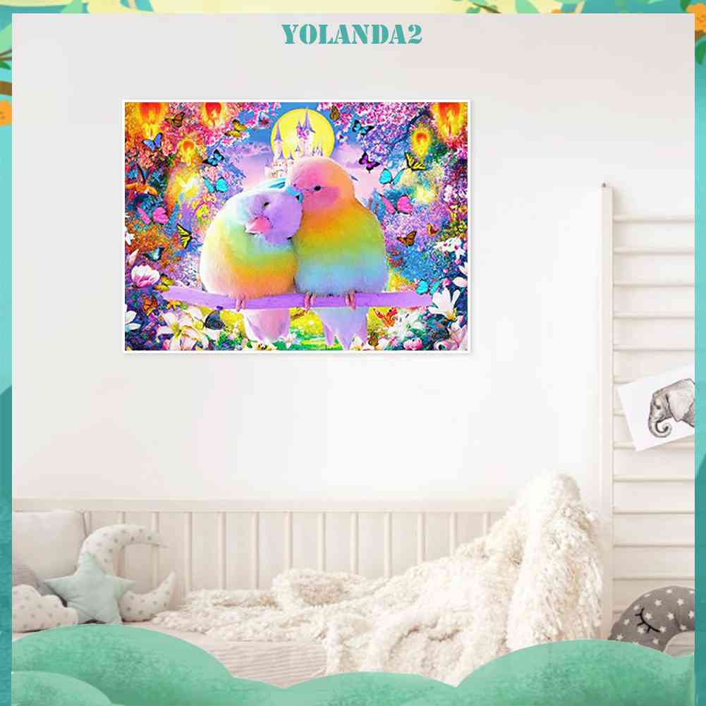 Tranh Đính Đá Kim Cương Toàn Bộ 5D DIY Hình Vẽ Vẹt