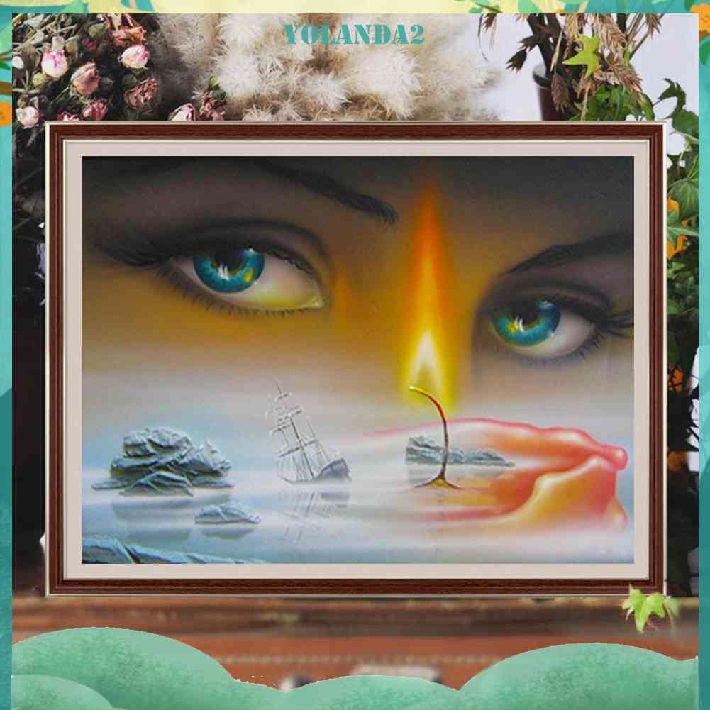 Tranh Đính Đá Kim Cương Toàn Bộ 5D DIY Hình Vẽ Nghệ Thuật Trang Trí Nhà Cửa