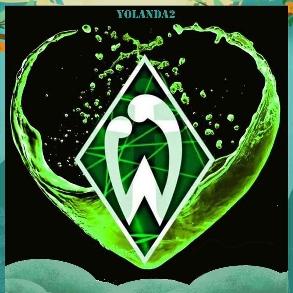 Tranh Đính Đá Kim Cương Toàn Diện Hình Logo Đội Bóng Bremen