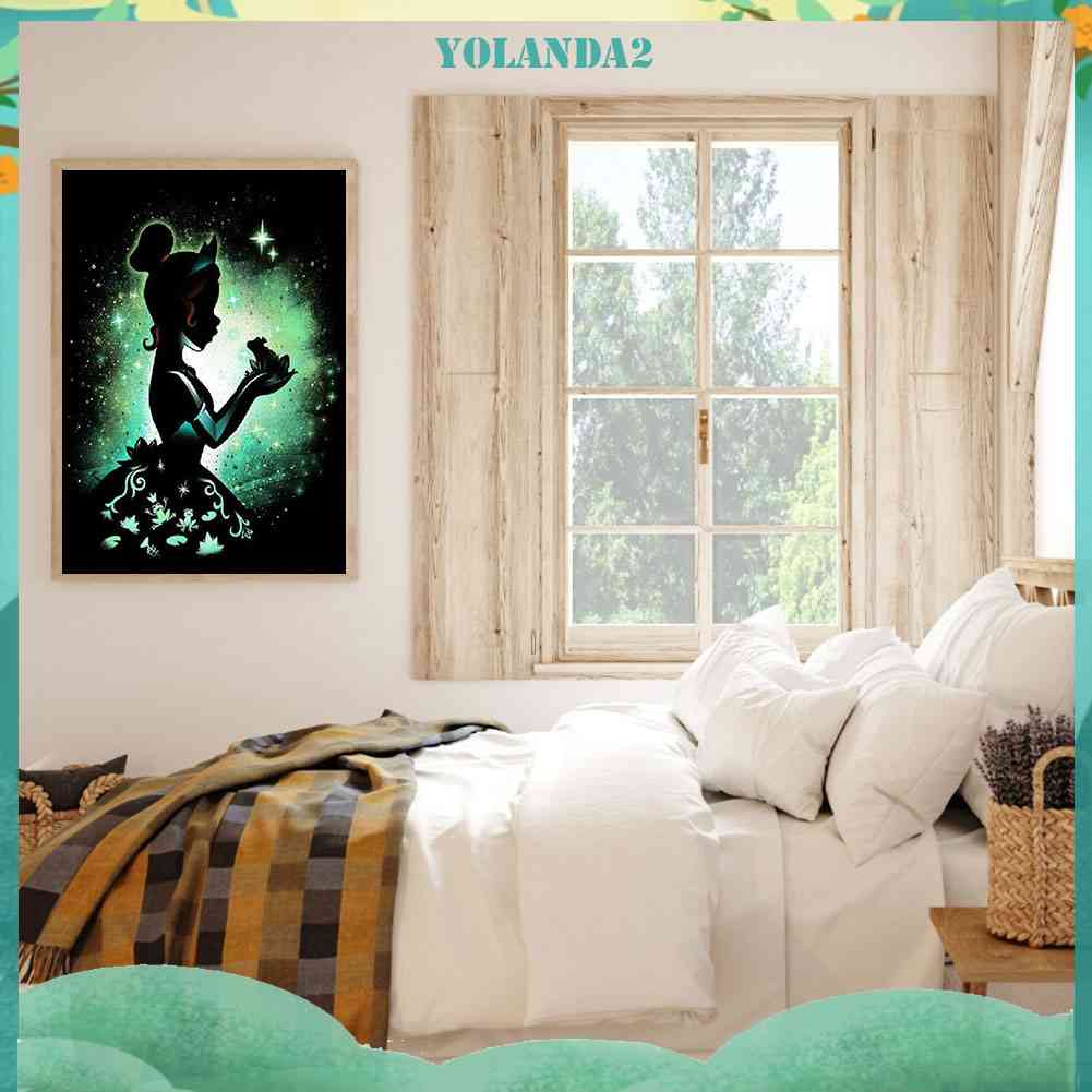 Tranh Đính Đá Kim Cương Toàn Bộ 5D DIY Hình Vẽ Công Chúa