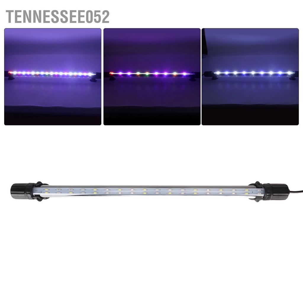 Tennessee052 Bể Cá Cảnh Đèn LED Chống Nước Mờ Độ Sáng Cao 3 Chế Chiếu RGB Phích Cắm Châu Âu 240V
