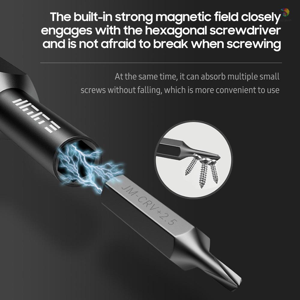 Bộ 47 Đầu Tua Vít Bằng Hợp Kim Thép Có Rãnh Lục Giác Từ Tính Độ Chính Xác Cao Đa Năng JAKEMY H4 * 28MM CR-V