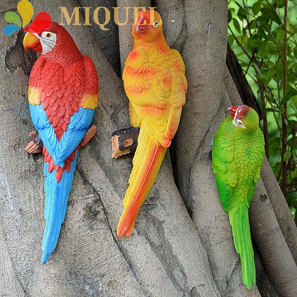 Mô Hình Chim Vẹt Bằng Nhựa Resin Treo Tường Trang Trí Sân Vườn / Trong Nhà / Ngoài Trời DIY