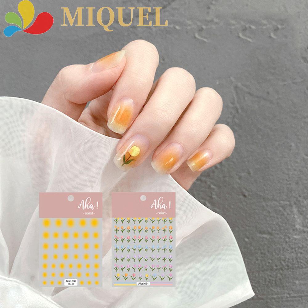 Miếng Dán Trang Trí Móng Tay Tự Dính Trong Mờ Họa Tiết Trái Tim Thời Trang Dành Cho Nữ