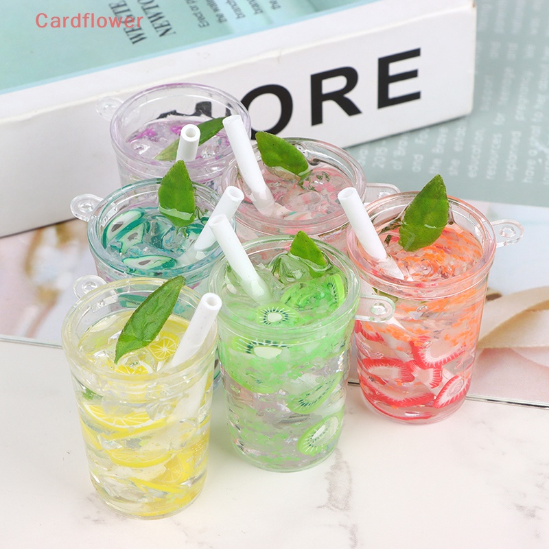 1 Đồ trang trí Ly Nước Đá Mini Màu Dạ Quang Trang Trí Nhà Búp Bê Mới