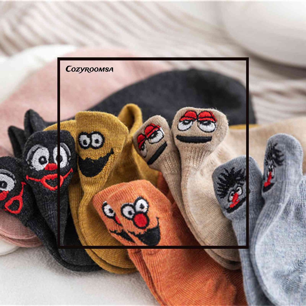 Set 10 Đôi Tất Cổ Thuyền Chống Trượt Thêu Hoa