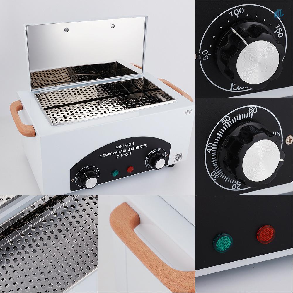 Máy Khử Trùng Làm Khô Móng Tay 300W 2Mwvn Bằng Kim Loại Nhiệt Độ Cao Có Chức Năng Hẹn Giờ Cho Salon Làm Móng