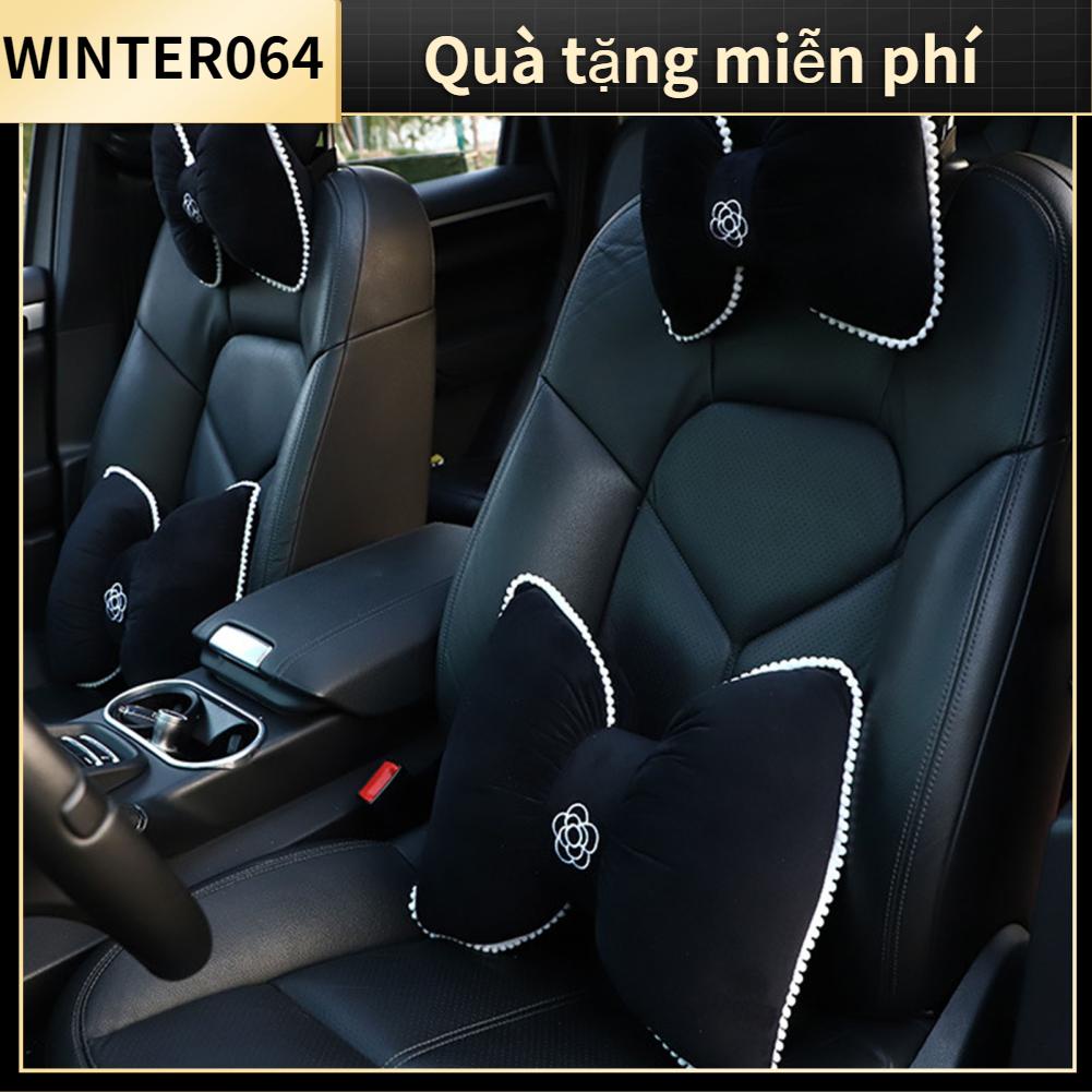 Winter064 Nơ Gối Cổ Sang Trọng Thắt Mềm Mại Ghế Tựa Đầu Hỗ Trợ Đệm Có Khóa Dây Thun