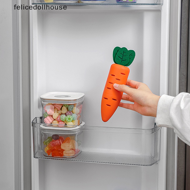Túi Than Tre Hoạt Tính Khử Mùi Hình Củ Cà Rốt Cho Tủ Lạnh / Phòng Tắm