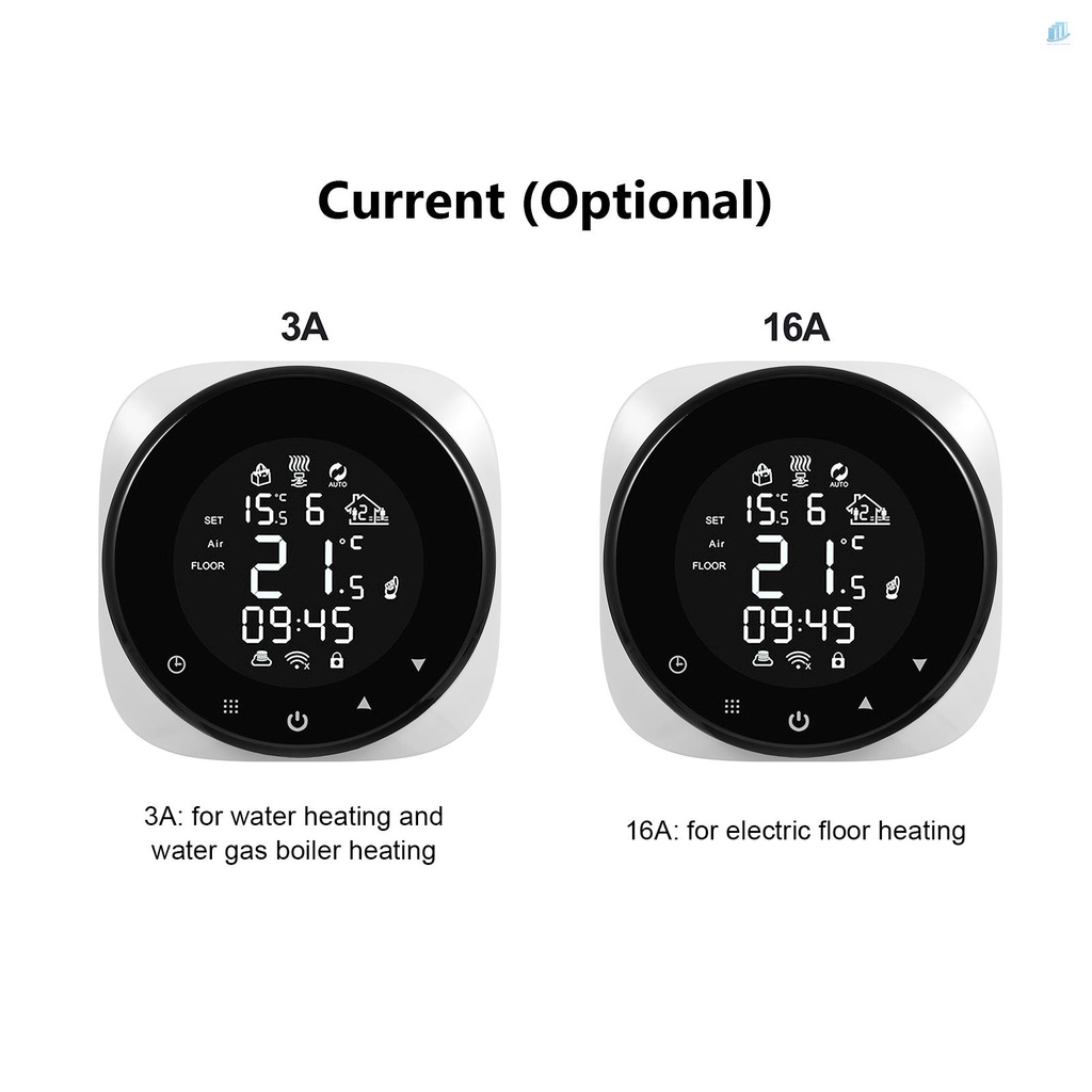 Bộ Điều Khiển Nhiệt Độ Thông Minh Wifi Màn Hình LCD Cảm Ứng Tiết Kiệm Năng Lượng Cho Nhà Ở / Văn Phòng / Trường Học