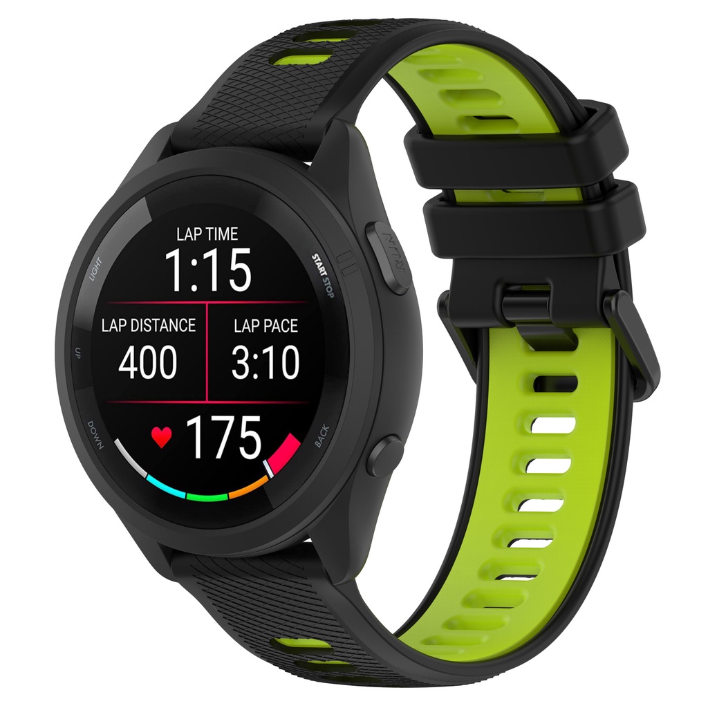 Dây Đeo Silicon 18 20 22mm Cho Garmin Forerunner 265 255 245 645 158 55 Vivoactive 4 4S 3 Venu 2 2S 2 Plus Sq 2