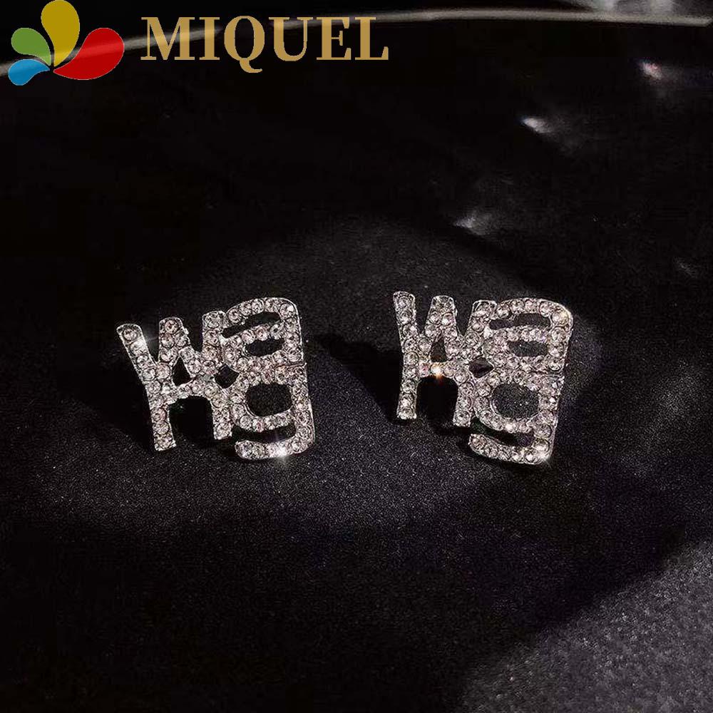 Bông Tai Chữ Bằng Đồng Phong Cách Hàn Quốc Cho Nữ|Bông Tai Tua Rua Thời Trang Nữ Tính