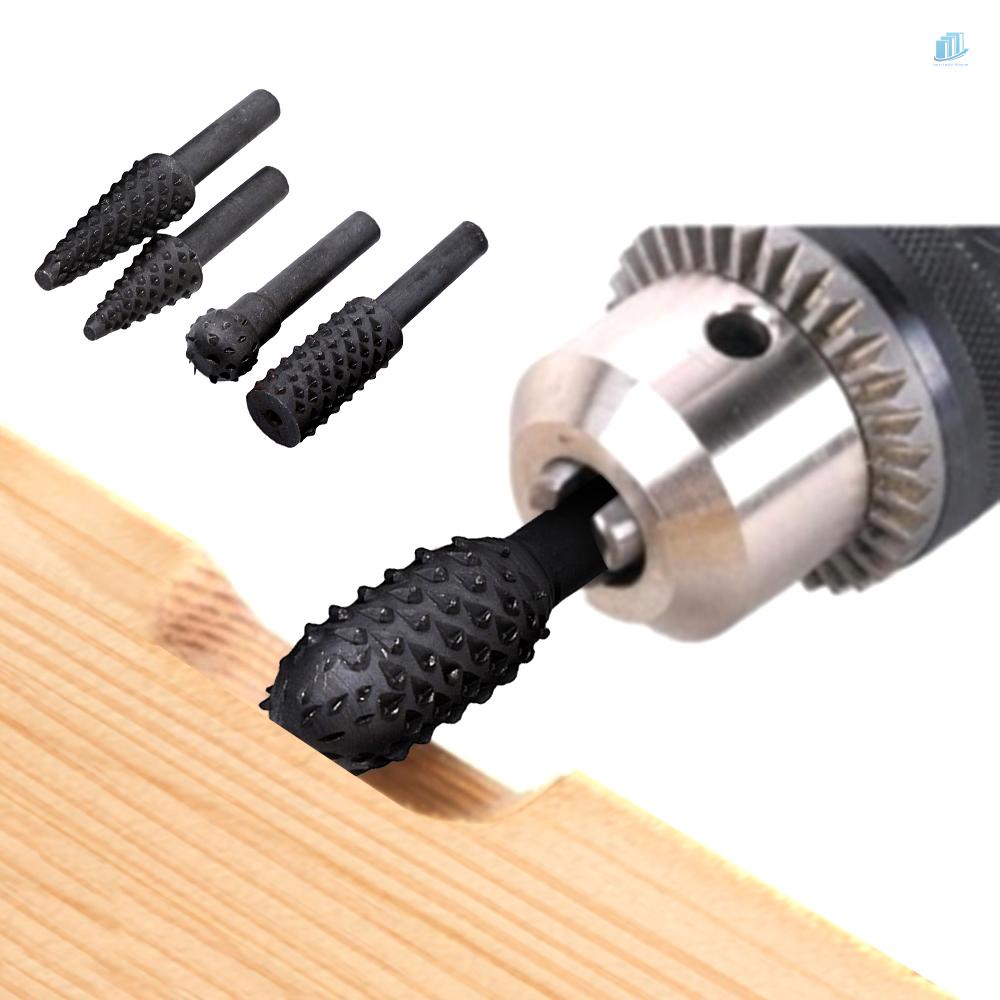 Bộ 5 Mũi Khoan Tròn 1 / 4-inch Chuyên Dụng Cho Chế Biến Gỗ