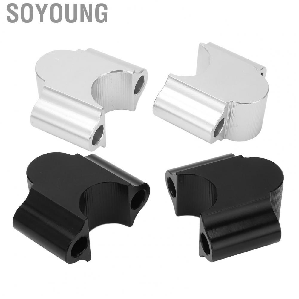 Soyoung 7/8in Handlebar Risers  Dirt Bike Handlebar Mount Clamp Wearproof Universal  for TRX450 TRX400 TRX350