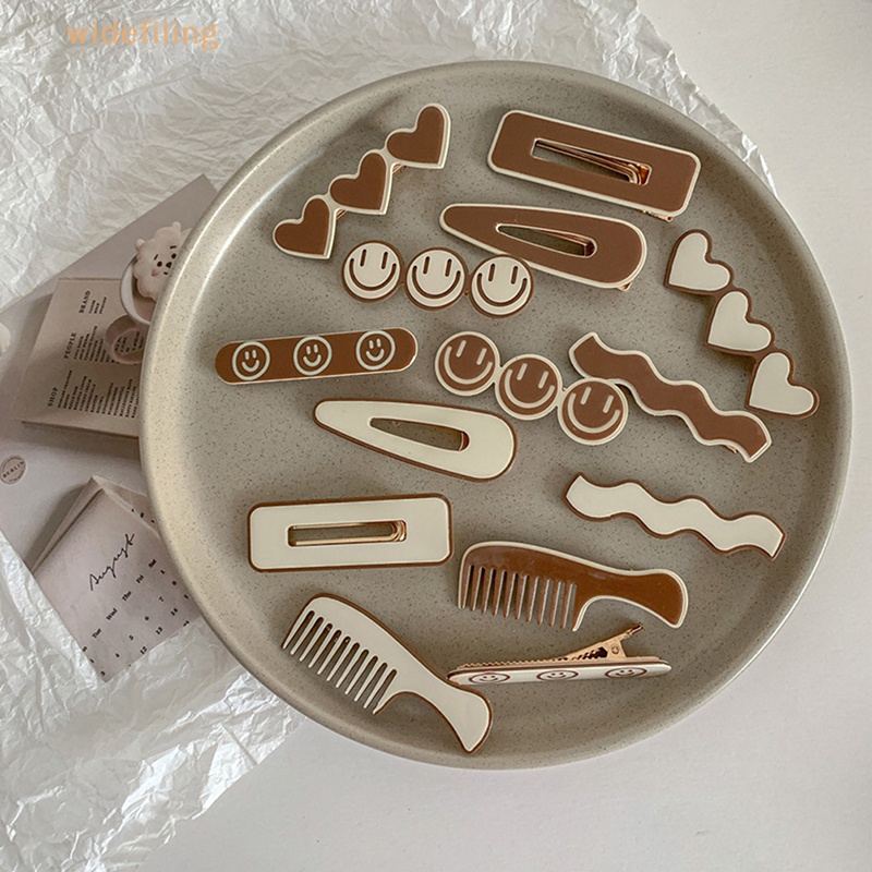 Kẹp Tóc Hình Mặt Cười Lược Kim Loại Thời Trang Hàn Quốc Cho Nữ