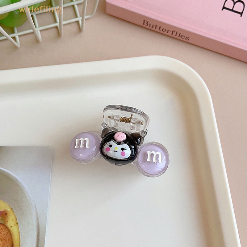 Kẹp Tóc Bằng Pu Hình Cá Mập Melody Cinnamoroll Kuromi Dễ Thương Y2K