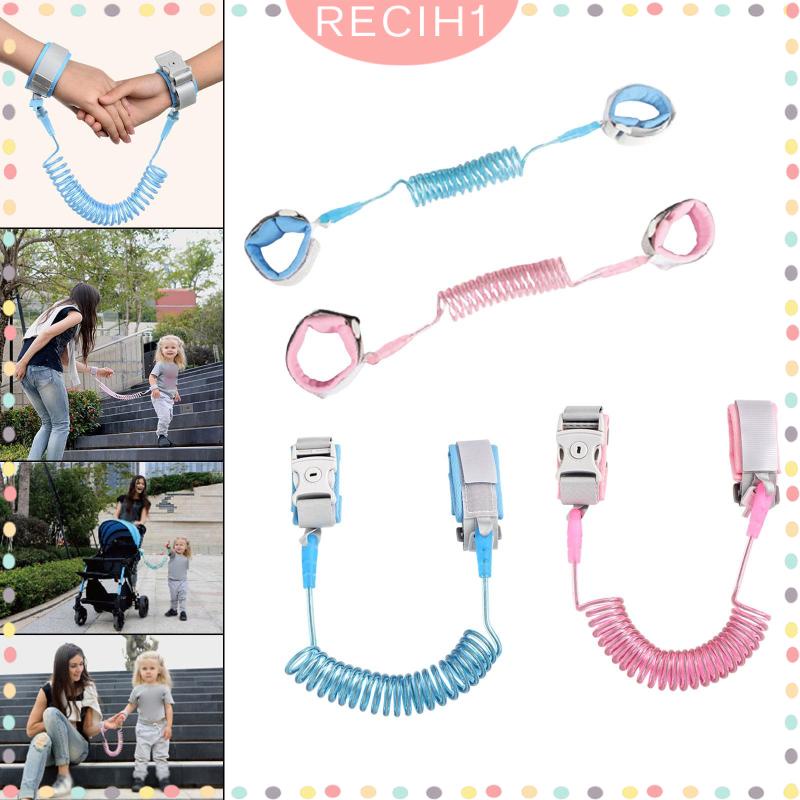 Dây Lò Xo Khóa Cổ Tay An Toàn Chống Thất Lạc Có Thể Thu Gọn 2M Cho Bé