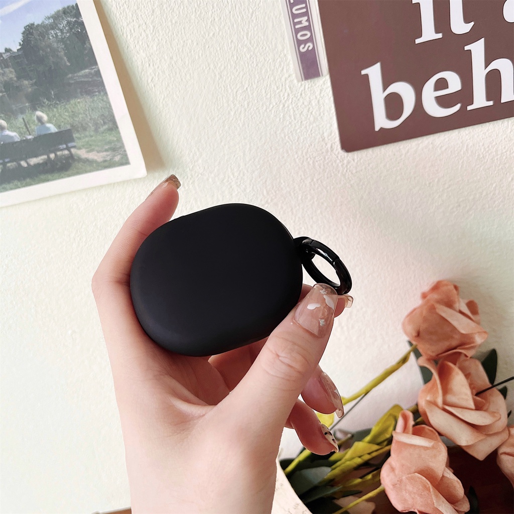 Vỏ Bảo Vệ Hộp Sạc Tai Nghe Bluetooth Không Dây Redmi buds4 lite TWS Bằng Silicon Mềm Màu Trơn