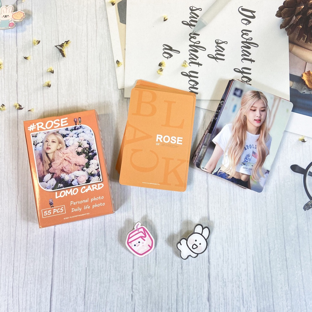 Set 55 Tấm Thẻ Hình Các Thành Viên Nhóm Nhạc Blackpink