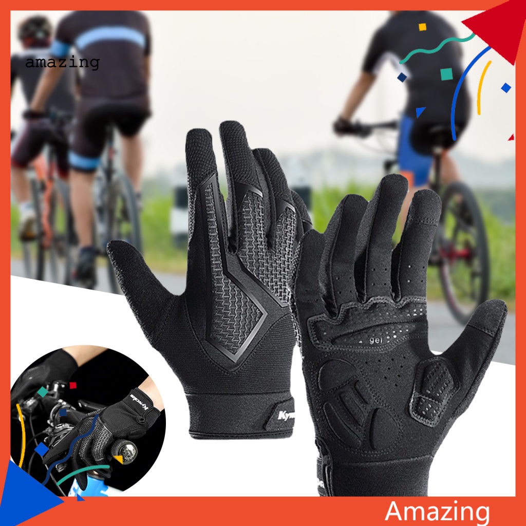 1 Cặp Găng Tay Lái Xe Máy / Xe Đạp Leo Núi Dễ Sử Dụng Có Thể Chạm Màn Hình Cảm Ứng