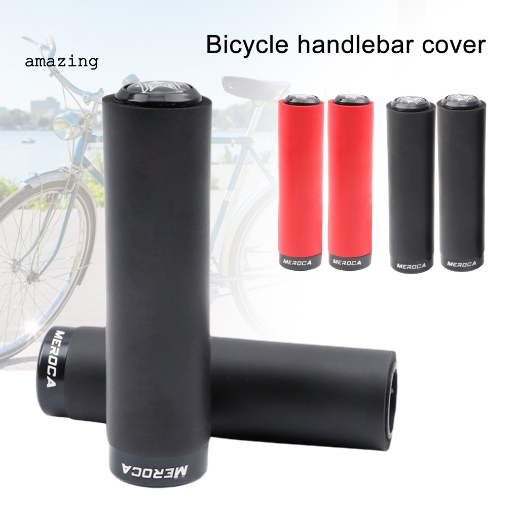 1 Cặp Vỏ Bọc Tay Lái Xe Đạp Bằng Silicone Dày Dặn