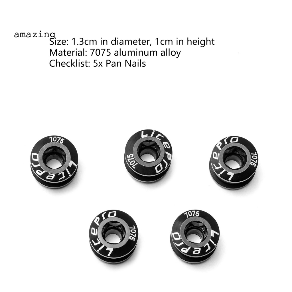 Set 5 Ốc Vít Bánh Xích Xe Đạp CNC Chất Lượng Cao