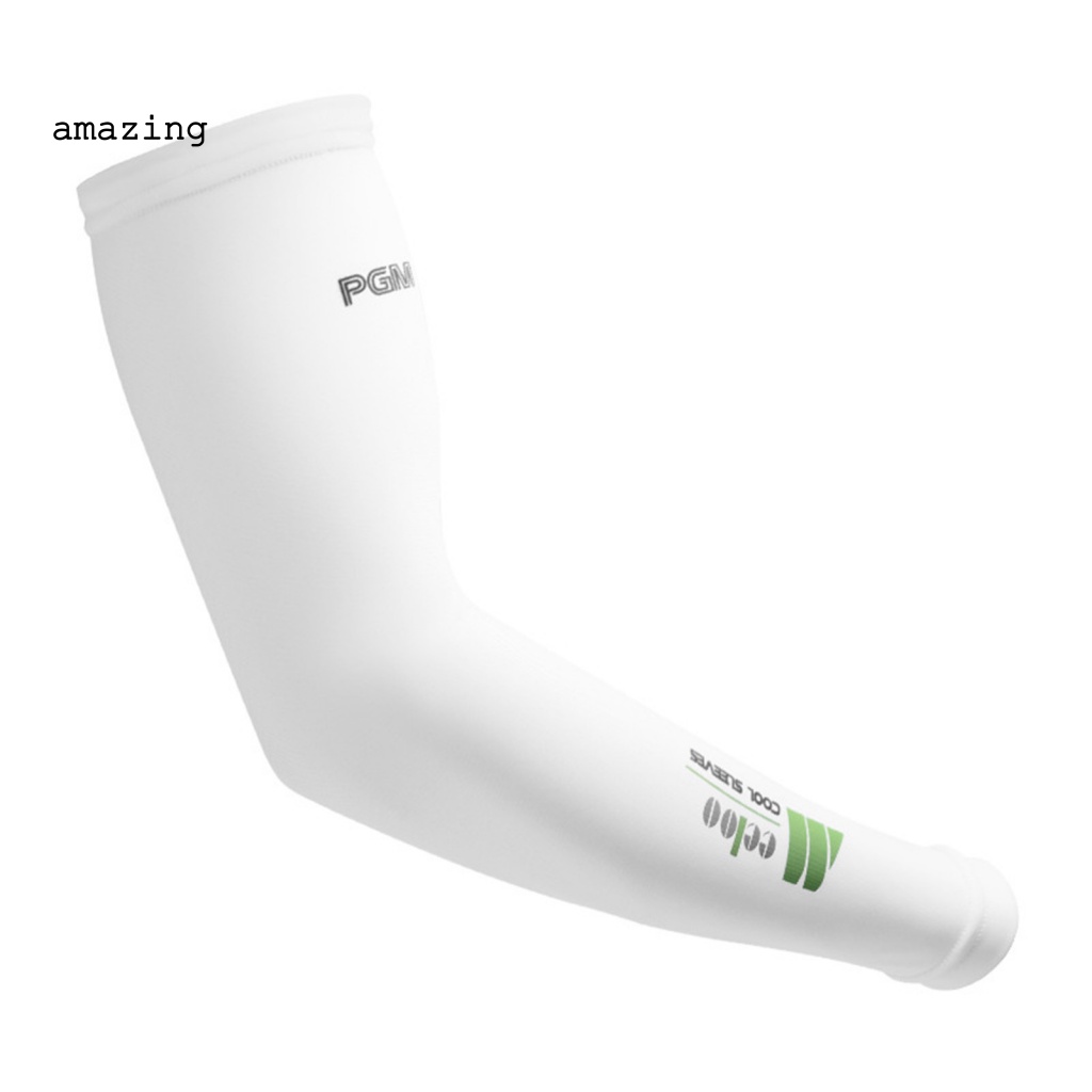 1 Cặp Găng Cánh Tay Vải Lụa Lạnh Co Giãn Bảo Vệ Toàn Diện Khi Chơi Golf