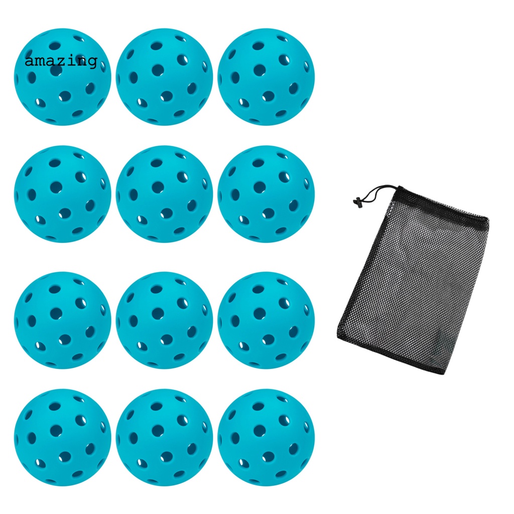 1 Set Quả Bóng Nhựa PE Có Lỗ Dễ Dàng Mang Theo Khi Chơi Thể Thao Trong Nhà Và Ngoài Trời