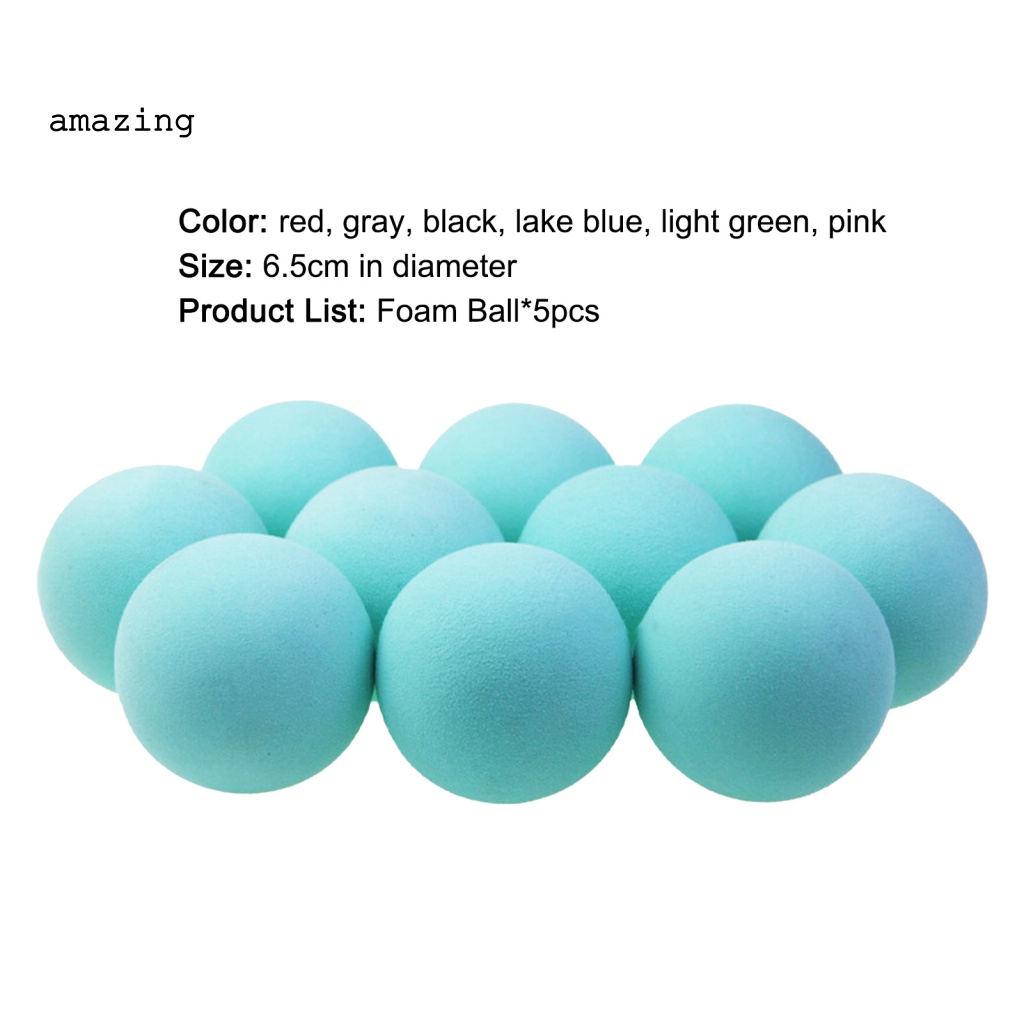 Bộ 5 Quả Bóng Golf Bằng Xốp Mềm Siêu Nhẹ Không Vỡ