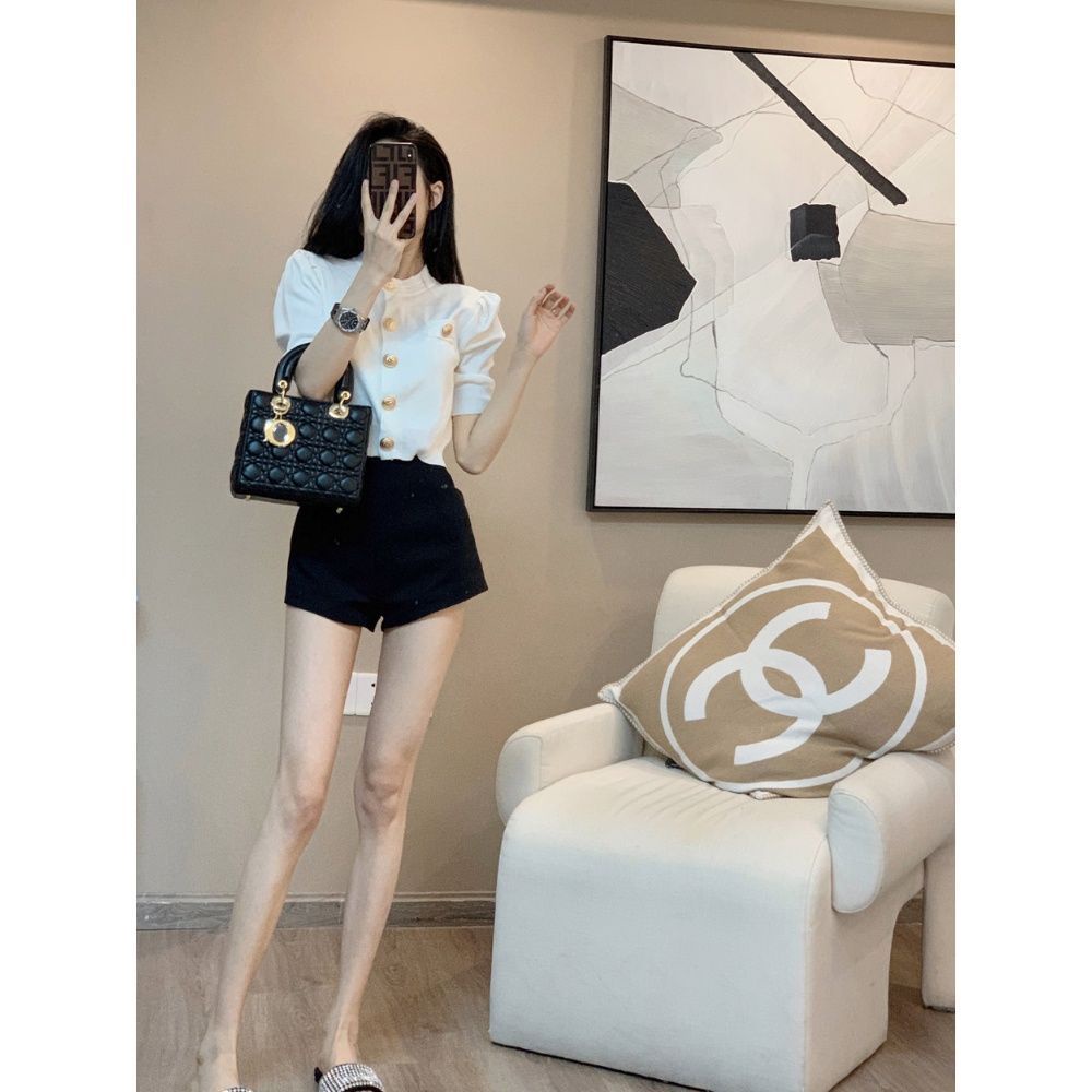 Bộ Đồ Thời Trang Mùa Hè 2022 Hai Mảnh Phong Cách Cardigan Chất Lượng Cao Cho Nữ