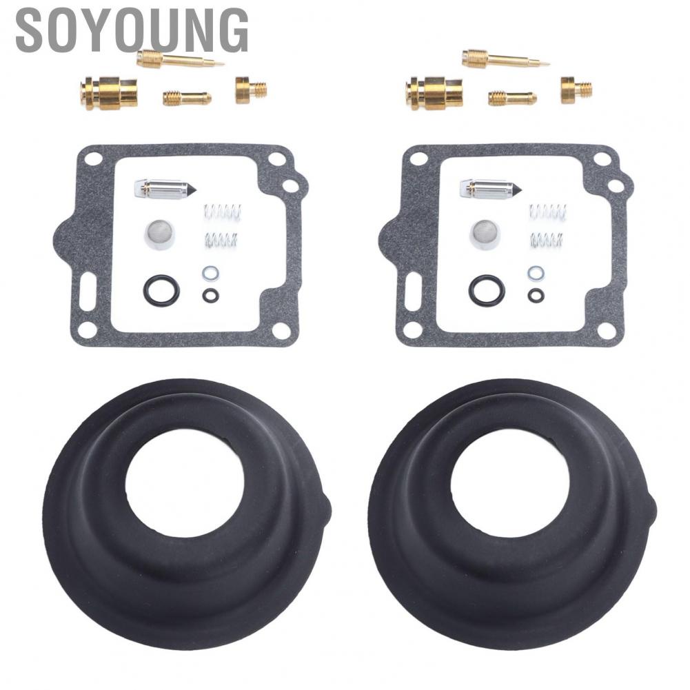 Soyoung Carb Overhaul Set  18 2596 Wearproof 26 Pieces Carburetor  Kit Long Service Life  for XV1100 VIRAGO 1988-1999