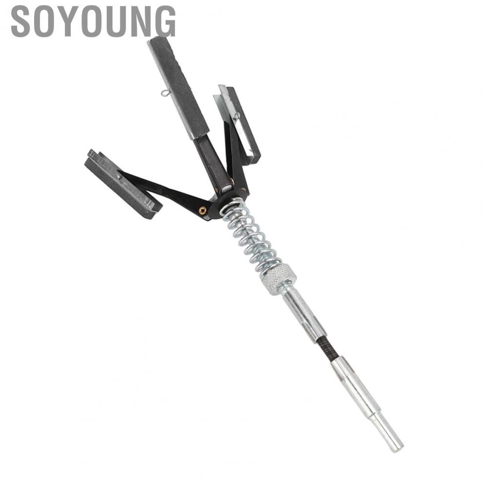 Soyoung Engine Cylinder Hone Deglazer  1 1/8in Stones Brake Cylinder Burnisher Hone Flexible Shaft Knurled Wheel  for Auto