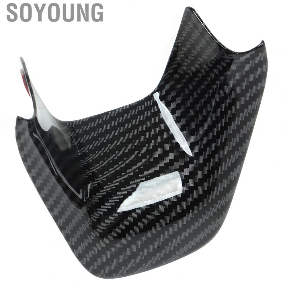 Soyoung Steering Wheel Cover Trim Carbon Fiber Style Solid Scratch Resistant Steering Wheel Decal  for Car