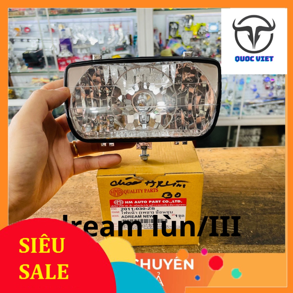 Pha chóa đèn trước xe Dream lùn 99 hàng nhập thái