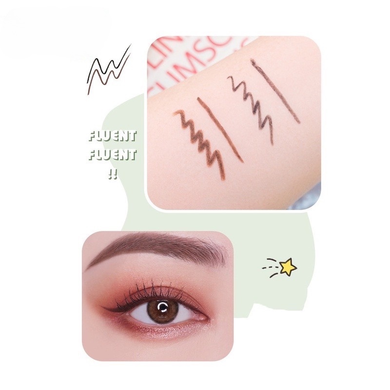 Bút Kẻ Mắt Dạng gel Màu Sắc Dễ Lên Màu Không Nhòe Dành Cho Người Mới Bắt Đầu Bút kẻ mắt làm đẹp không nhòe cho người mới tập trang điểm