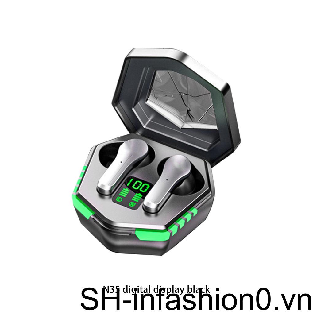 Tai Nghe Trùm Đầu Chơi Game N35 Bluetooth Pin 300mAh Cảm Ứng Chống Nước