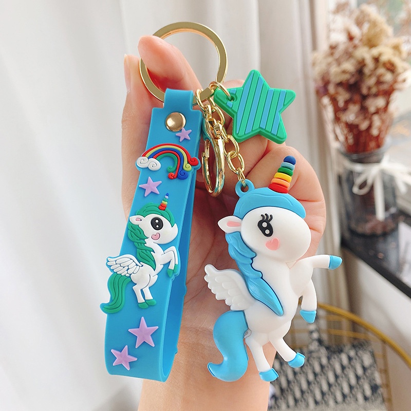 Móc Khóa Hình Kỳ Lân Hoạt Hình Đáng Yêu Dành Cho Cặp Đôi
