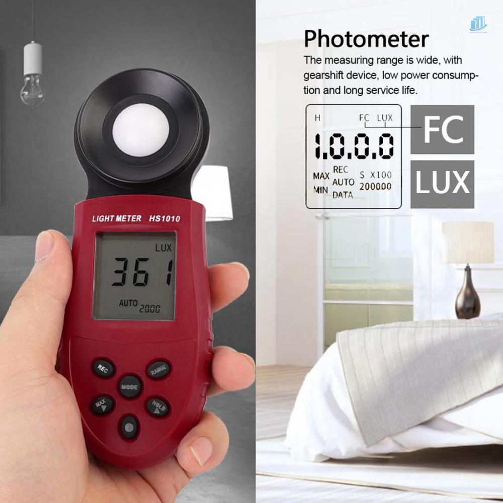 Đồng Hồ Đo Ánh Sáng Kỹ Thuật Số smartwatchinone LCD 200,000 Lux Cầm Tay Tiện Dụng Cho Phòng Thí Nghiệm / Công Nghiệp