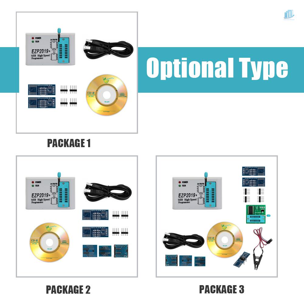 Bộ Lập Trình USB Tốc Độ Cao smartwatchinone EZP2019 Hỗ Trợ 32M Flash 24 25 93 EEPROM 25 Flash bios Win7 Win8