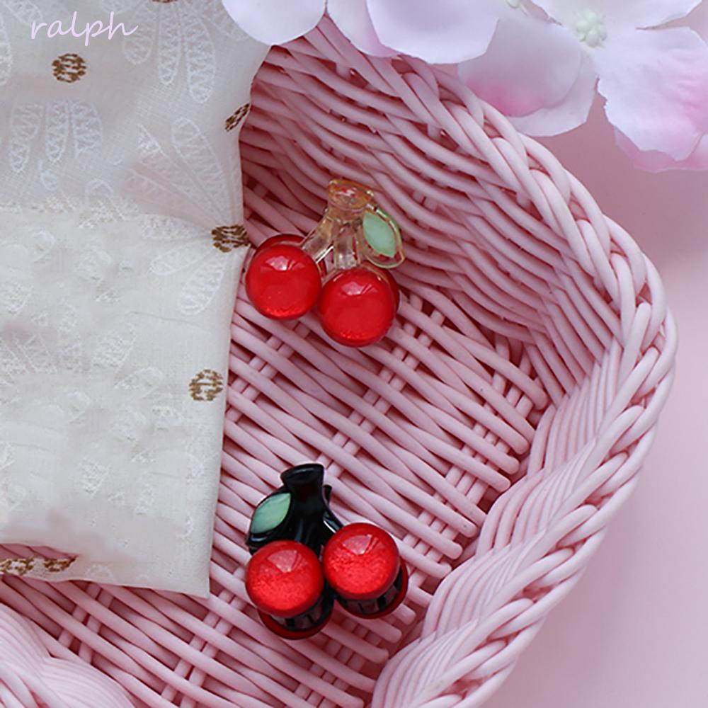 Kẹp Tóc Nhựa Hình Quả Cherry Nhiều Màu Sắc Dễ Thương Cho Nữ