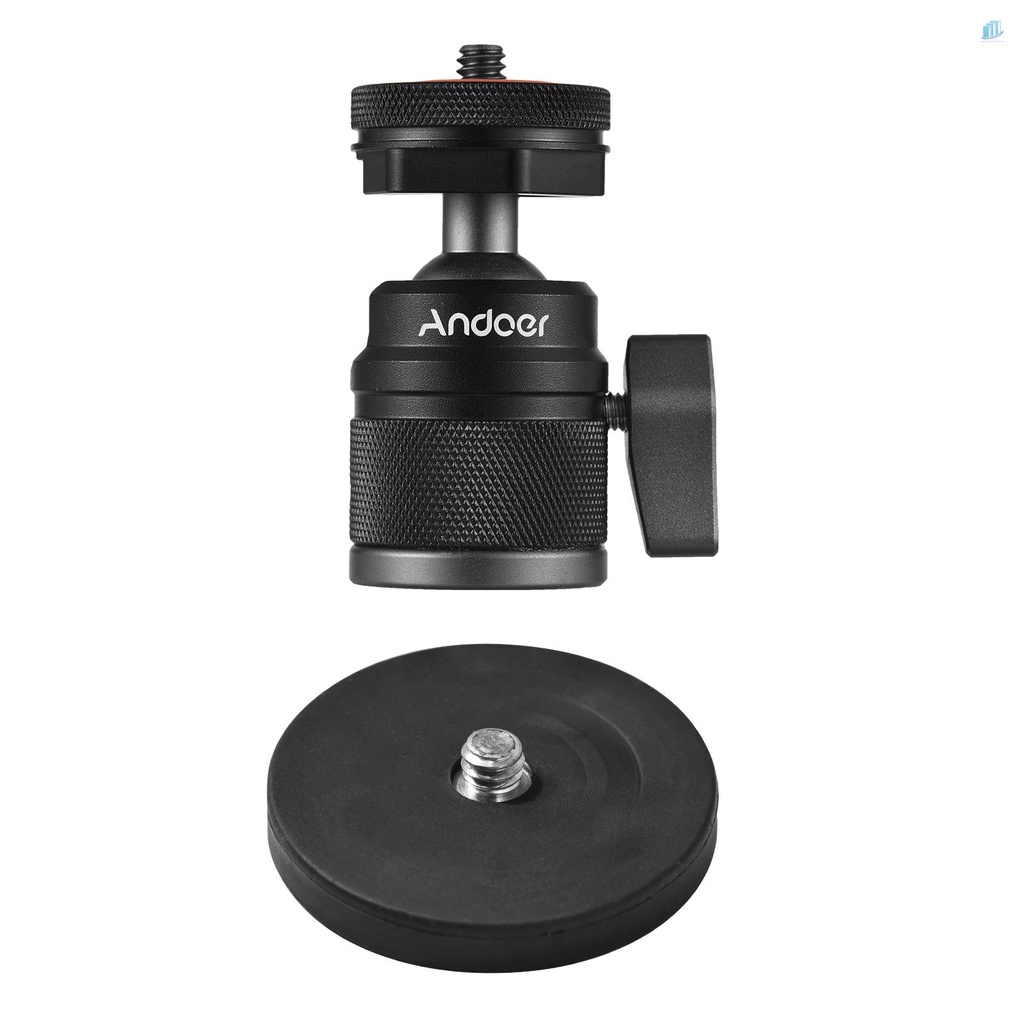 Đầu Nối Đồng Hồ Thông Minh Andoer Mini Hai Công Dụng Ốc Vít 1 / 4 Inch Kết Nối 360 Độ°Hộp Đựng Bằng Hợp Kim Nhôm Có Thể Xoay Với Đế Nam Châm Tải Trọng 200g Cho S