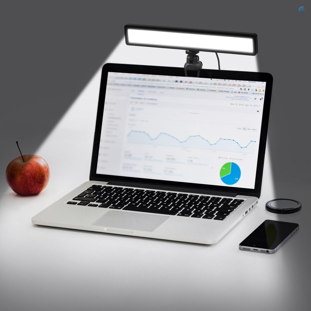 ANDOER Bộ 2 Thanh Đèn USB 3 Màu Có Thể Điều Chỉnh Nhiệt Độ Với Màn Hình Ba Chân Mini Cho Laptop / Máy Tính