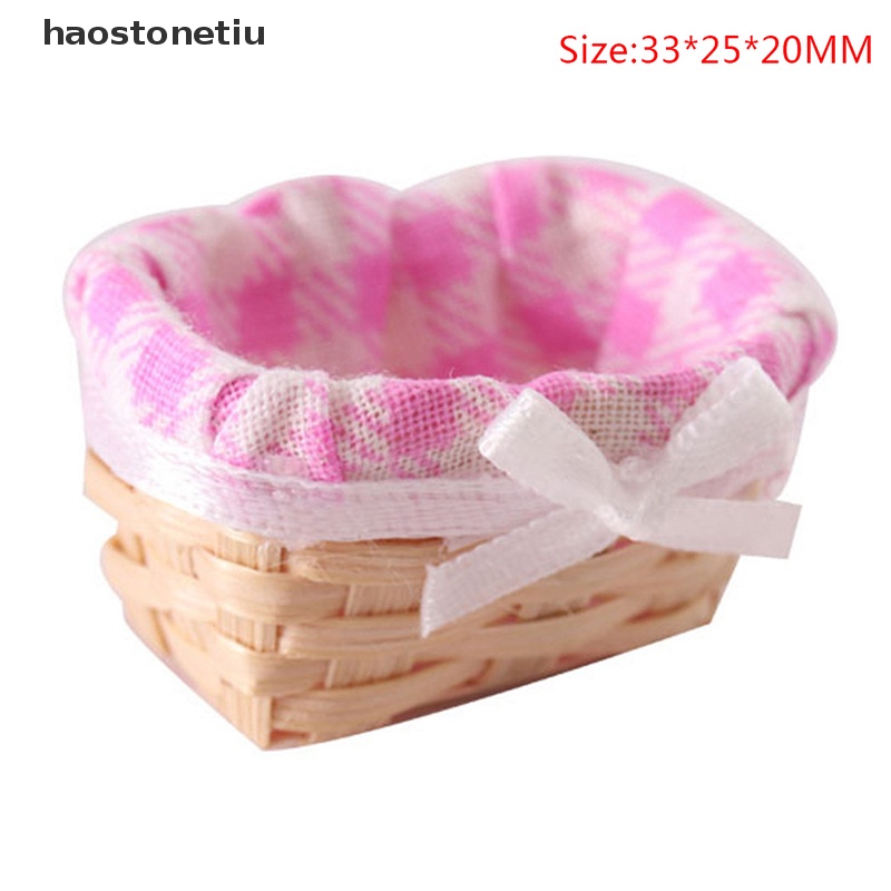 1 Bộ Rổ Đựng Thức Ăn Mini Tỉ Lệ 1: 12 Cho Nhà Búp Bê