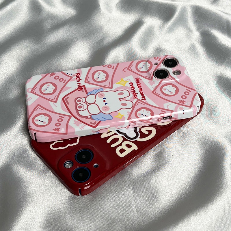 Phụ Kiện Đa Dạng Độc Đáo Tiện Dụng813711Ốp Điện Thoại Cứng In Hình Thỏ Cầu May Mắn Cho Iphone 12 Xr Xs Max 14 12