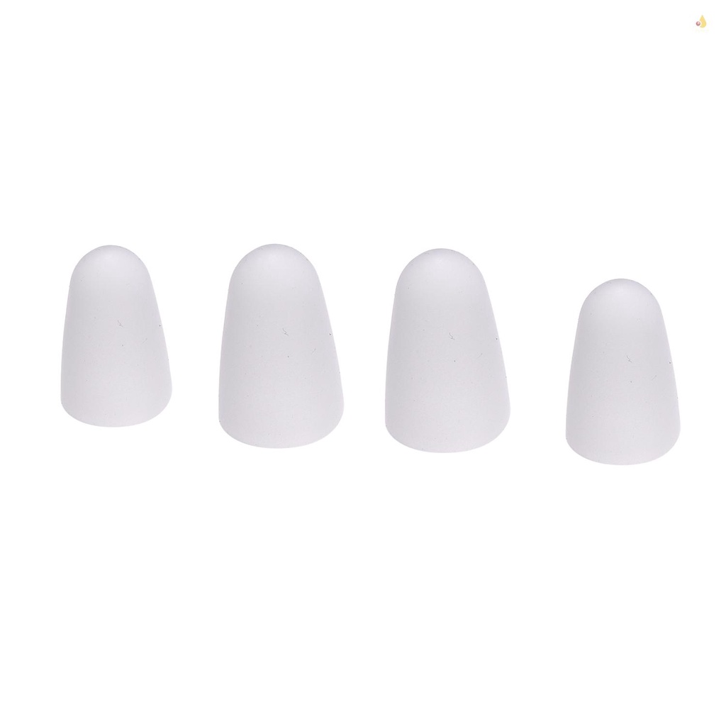 Bộ 4 Nút Bọc Ngón Tay Trái Bằng Silicone Siêu Mỏng Chống Trượt Giảm Đau Cho Đàn Guitar Ukulele