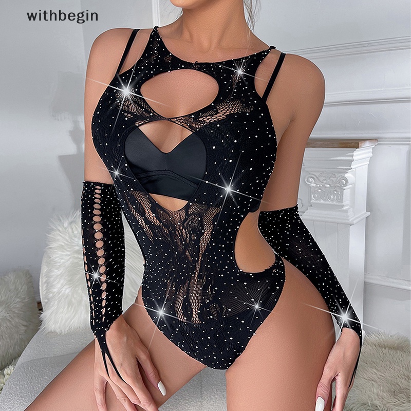Áo Choàng Lưới Babydoll Đính Đá Quyến Rũ Free Size n