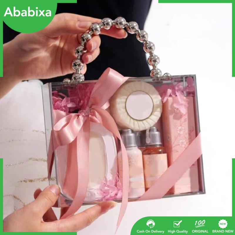 Hộp Đựng Hoa Trong Suốt Chống Vỡ Có Tay Cầm Trang Trí Đám Cưới