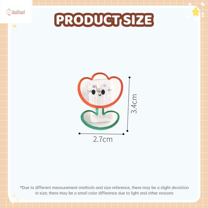 Phim hoạt hình dễ thương Kẹp acrylic Snack Niêm phong Clip Giấy kiểm tra của học sinh Kẹp gọn gàng Lưu ý Clip tin nhắn